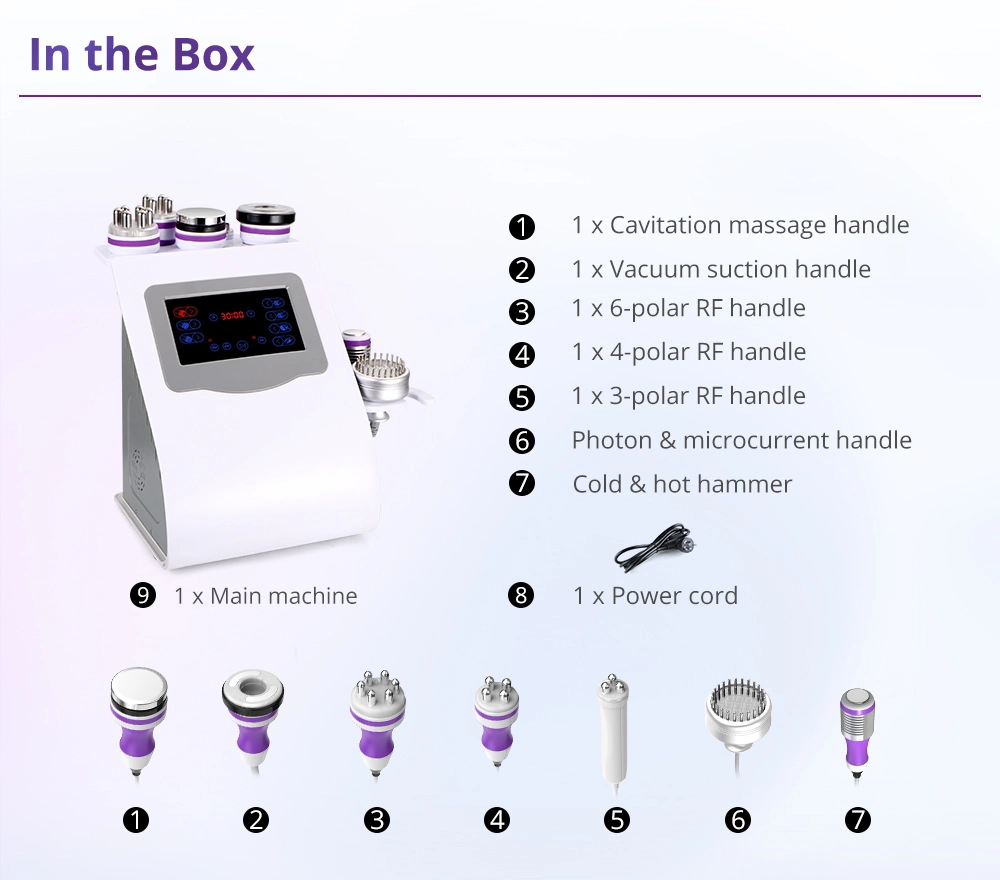 slimming machine cavitation rf packge